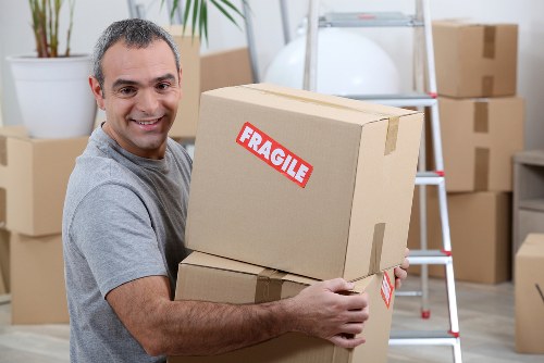 Student storage space in Riddlesdown with neatly packed boxes
