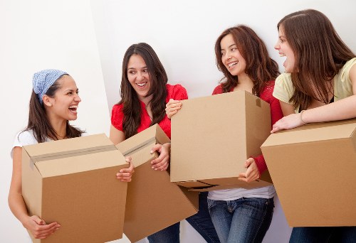 A family preparing for house removals in Riddlesdown