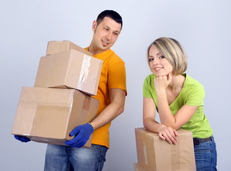 Temporary storage setup for household items in Riddlesdown during a move
